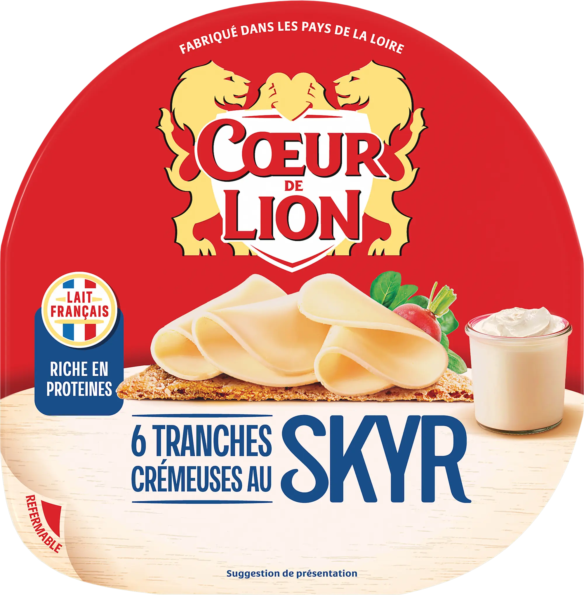 COEUR DE LION 6 TRANCHES CREMEUSES AU SKYR 130G