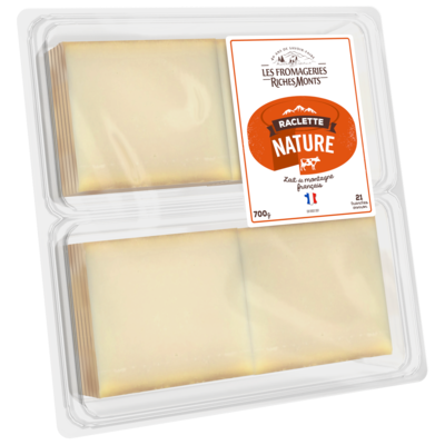 LES FROMAGERIES RICHES MONTS PLATEAU RACLETTE NATURE 700G