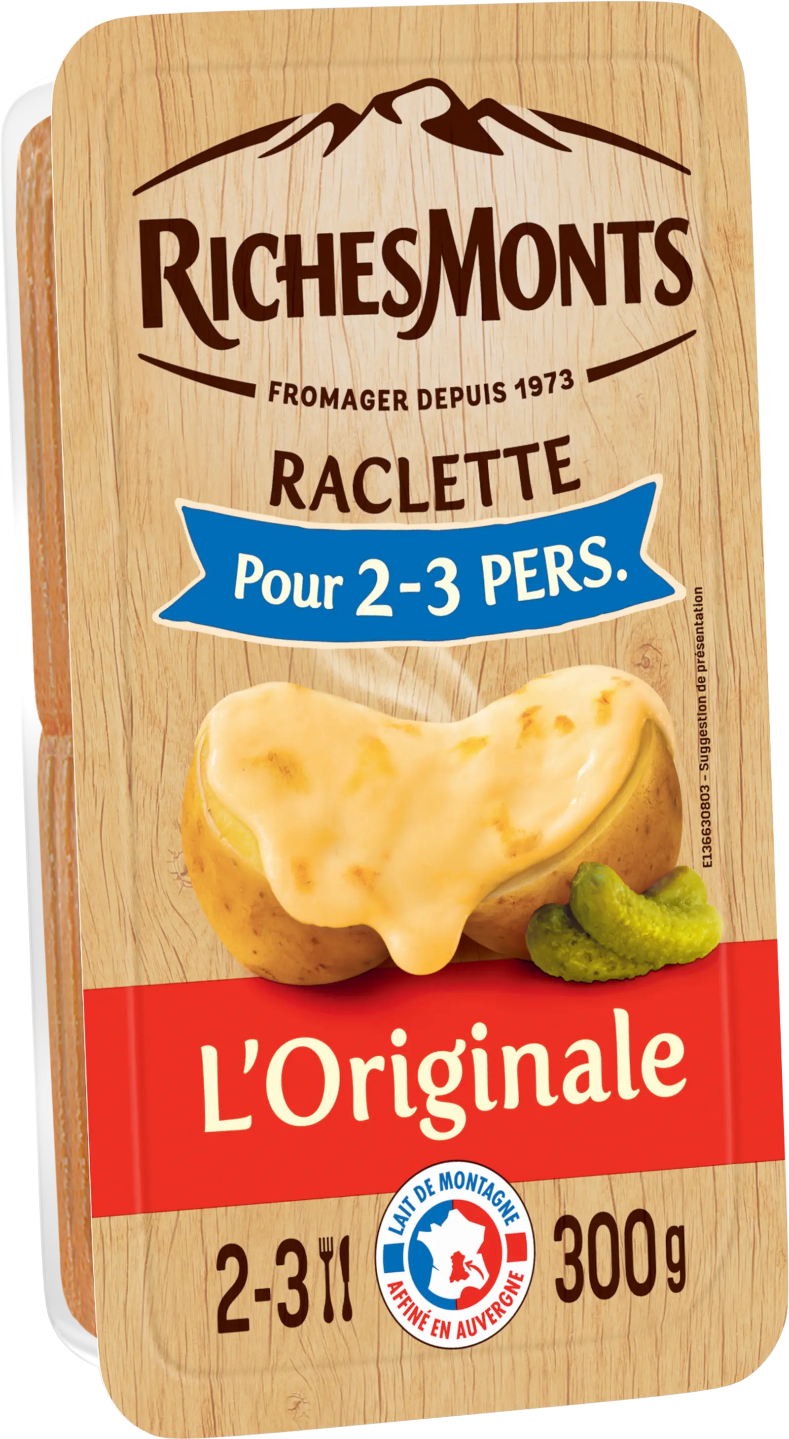 RICHES MONTS RACLETTE TRANCHETTES L'ORIGINALE 300G