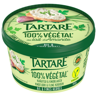 TARTARE® 100% VEGETAL AIL & FINES HERBES POT 140G