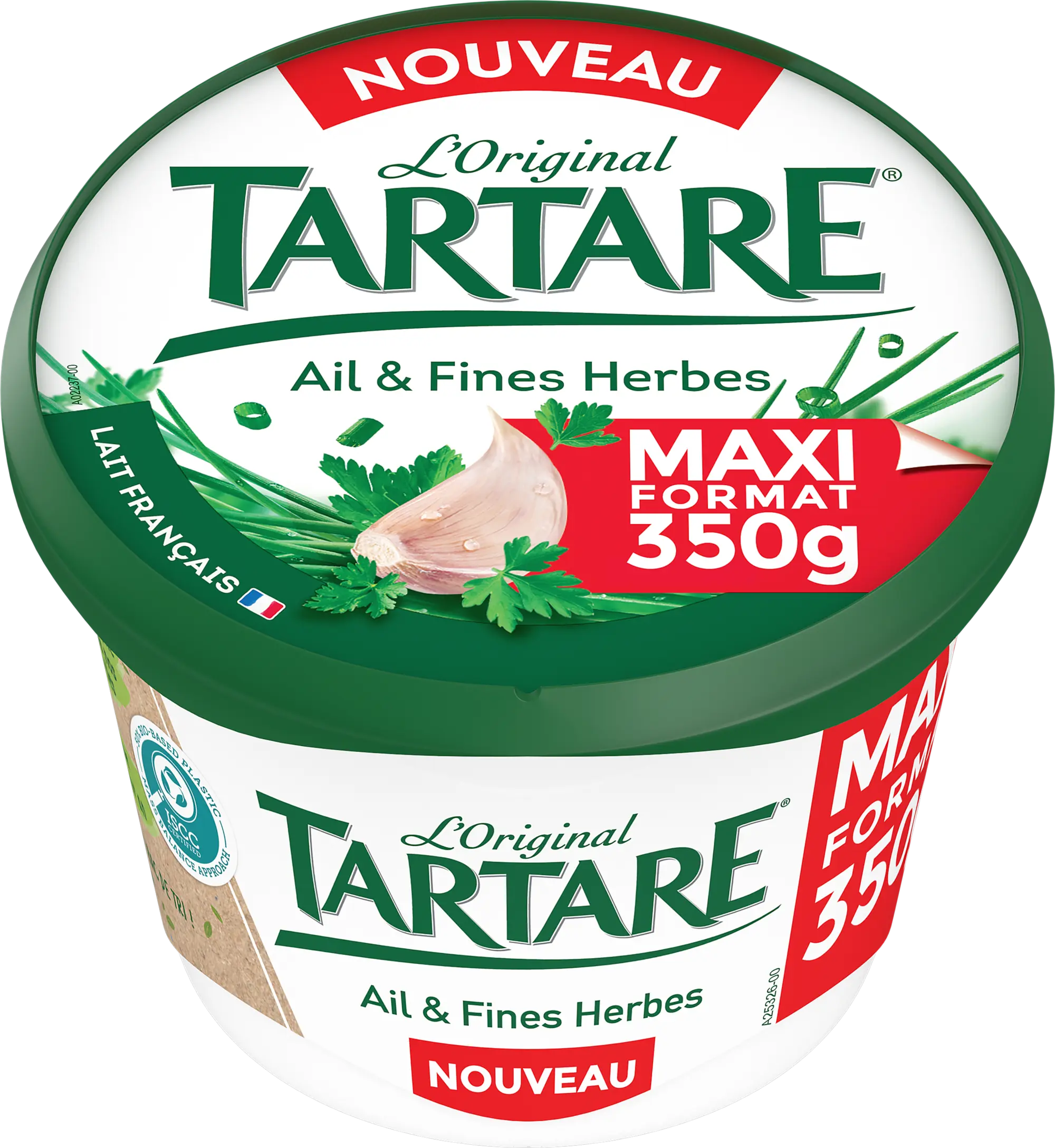 TARTARE AIL & FINES HERBES POT 350G MAXI FORMAT
