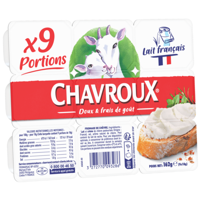 CHAVROUX NATURE 9 PORTIONS 162G