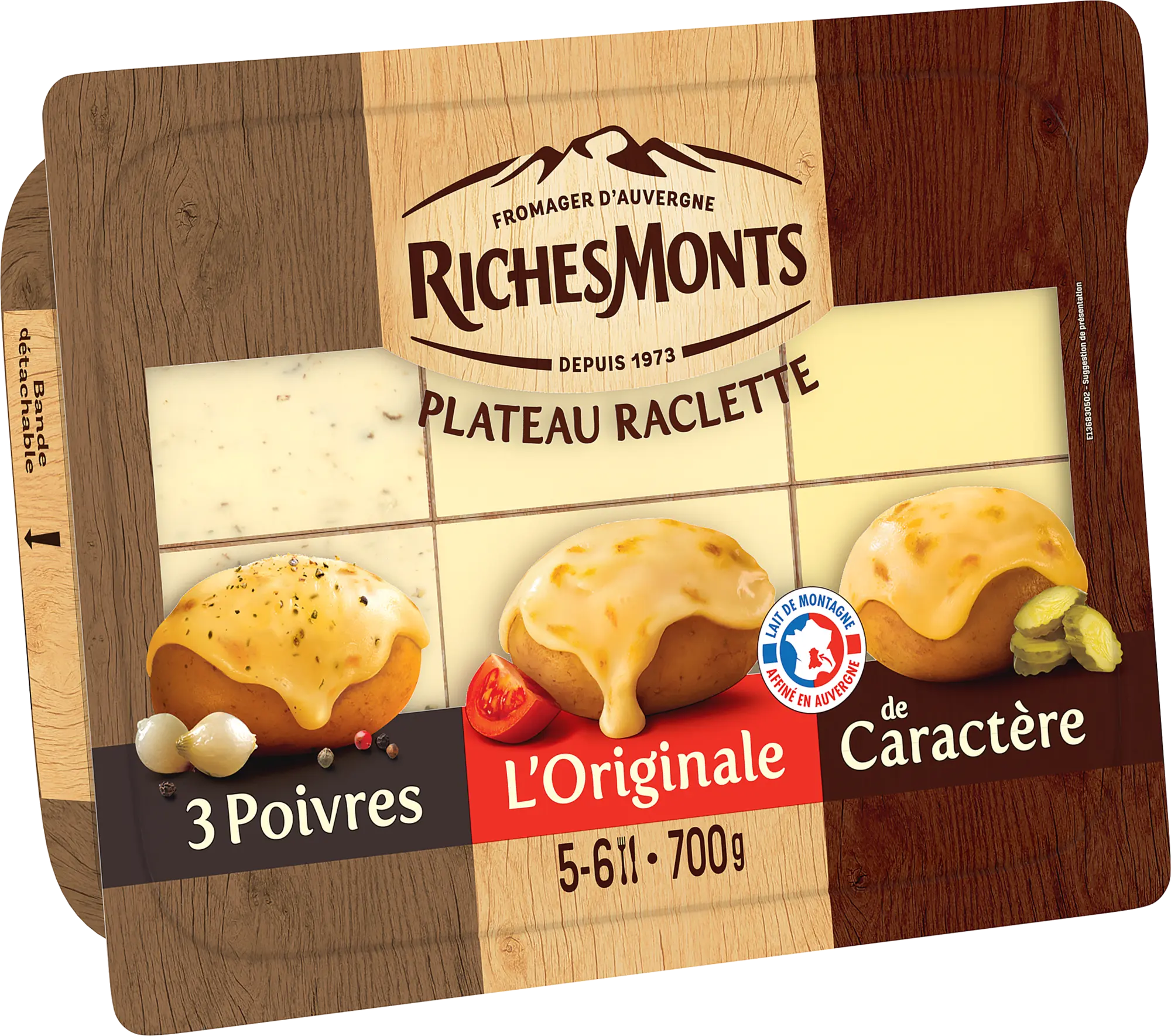 RICHES MONTS PLATEAU ASSORTIMENT RACLETTE TRANCHET