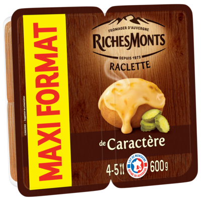 RICHESMONTS PLATEAU RACLETTE TRANCHETTES DE CARACTERE 600G