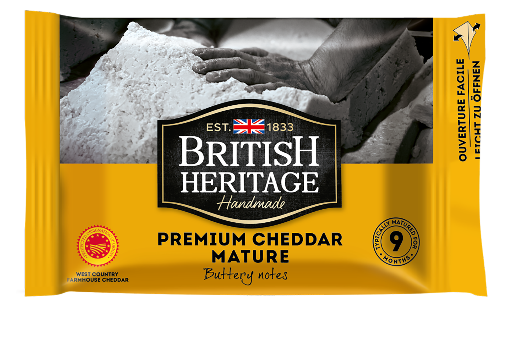 BRITISH HERITAGE CHEDDAR AOP MATURE 200G