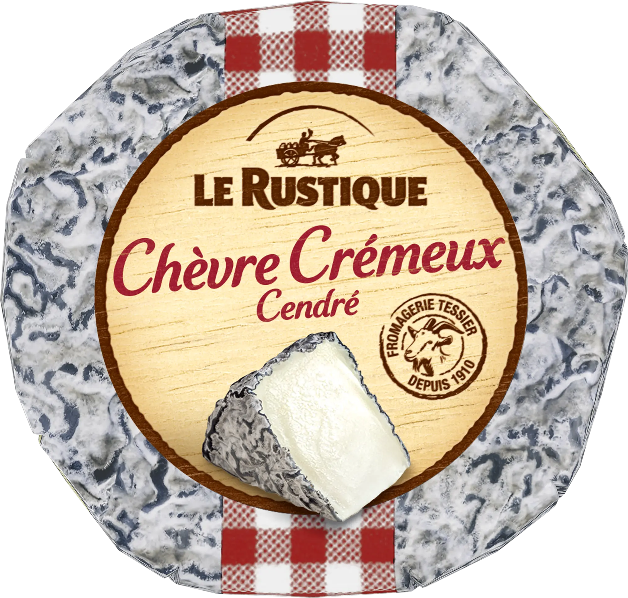 CHEVRE CREMEUX CENDRE LE RUSTIQUE 140G