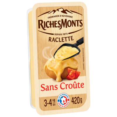 RICHES MONTS RACLETTE SANS CROÛTE AU LAIT DE MONTA