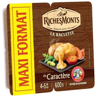 RICHES MONTS RACLETTE CARACTERE MAXI FORMAT 600G