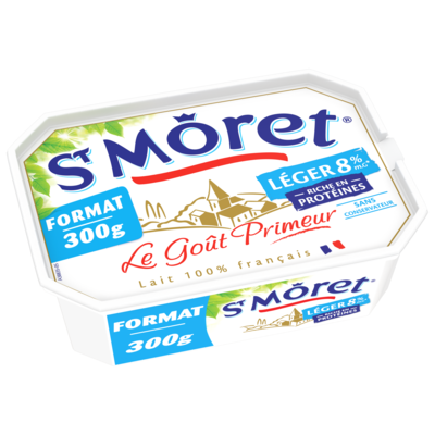 ST MORET LEGER NATURE BARQUETTE 300G