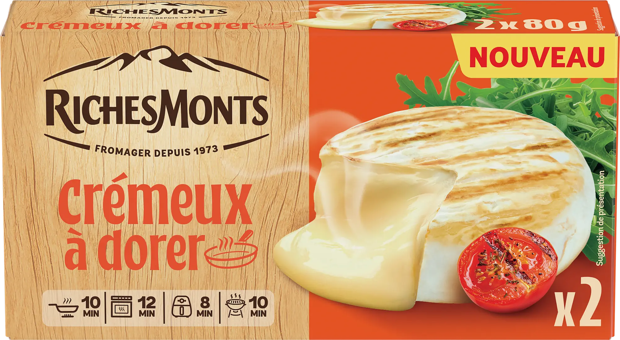 RICHESMONTS CREMEUX A DORER 2X80G