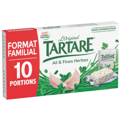 TARTARE® AIL & FINES HERBES 10 PORTIONS 160G OFFRE DECOUVERTE