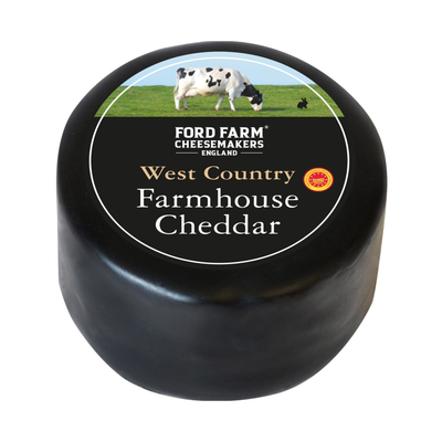 FORD FARM CHEESMAKERS ENGLAND WEST COUNTRY FARMHOUSE CHEDDAR AOP 200G