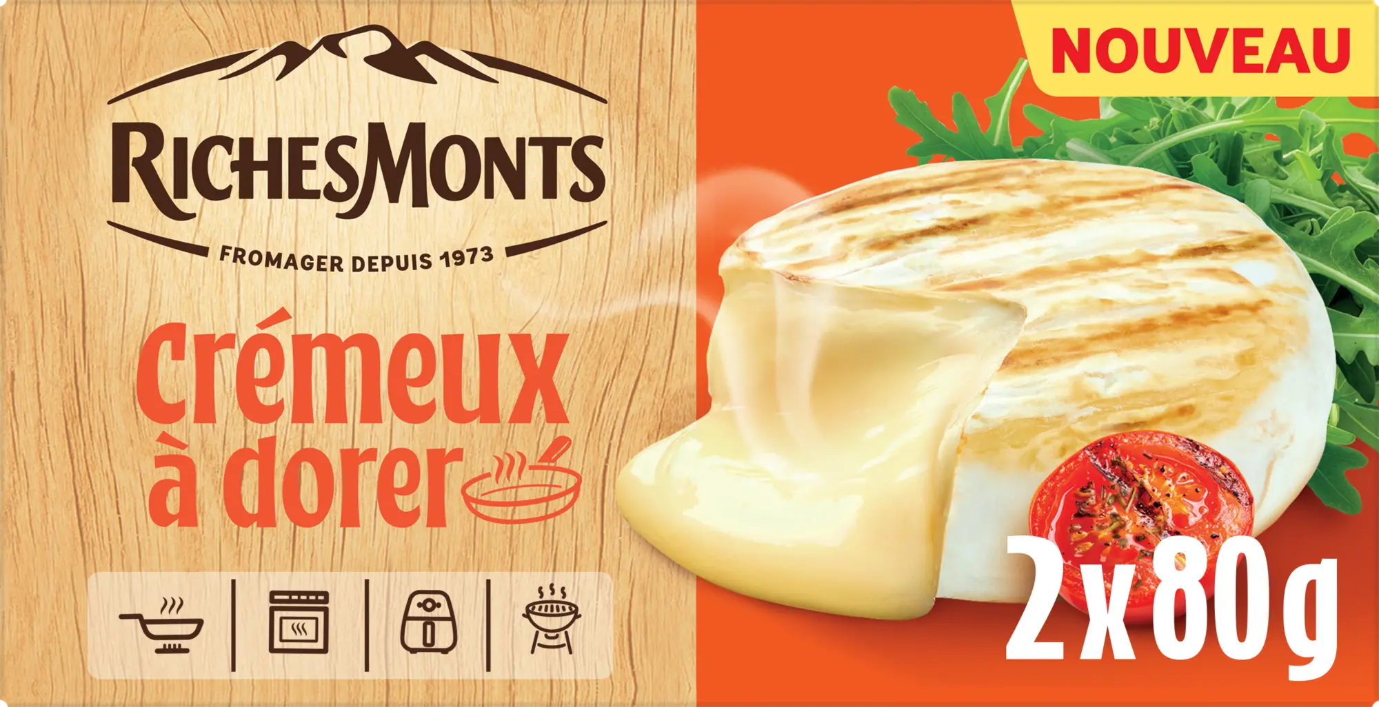 RICHES MONTS CREMEUX A DORER 2X80G