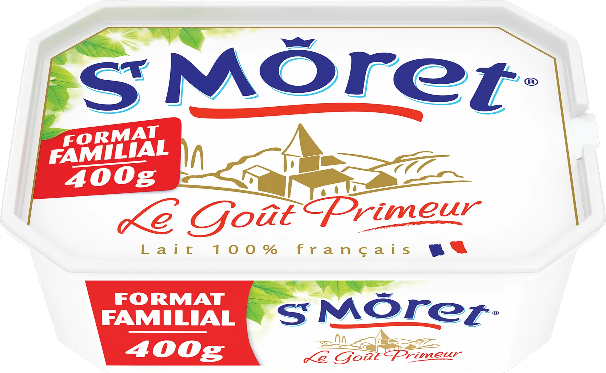 SAINT MORET NATURE BARQUETTE 400G FORMAT FAMILIAL