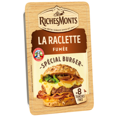 RICHESMONTS TRANCHES RACLETTE FUMEE SPECIAL BURGER 140G