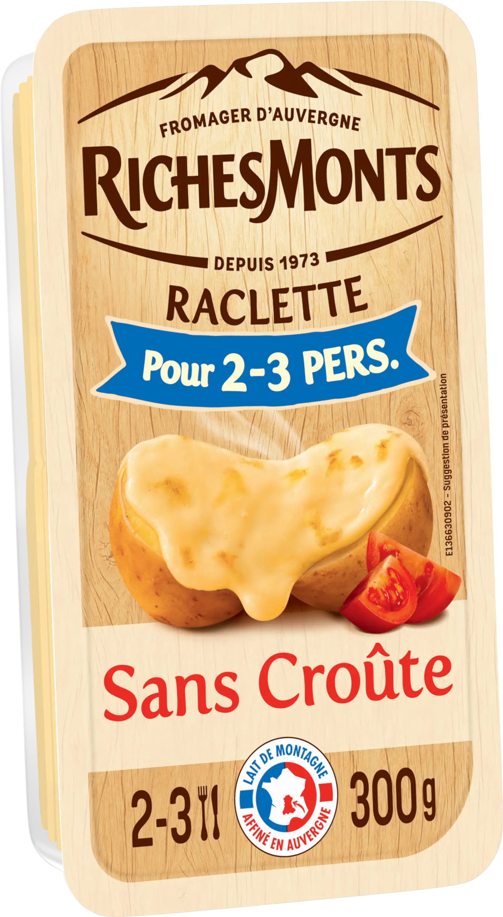 RichesMonts Raclette Sans croûte 300G