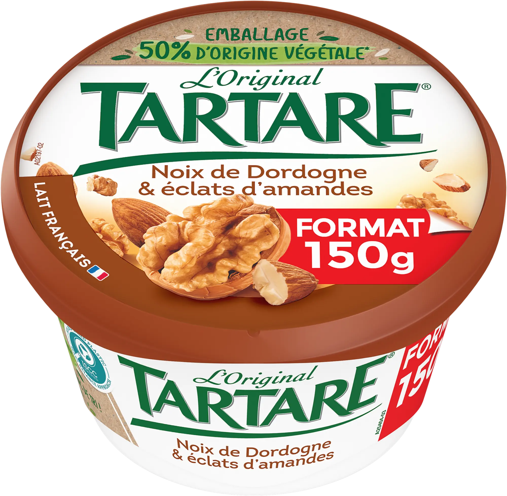 TARTARE® NOIX & ECLATS D’AMANDES POT 150G