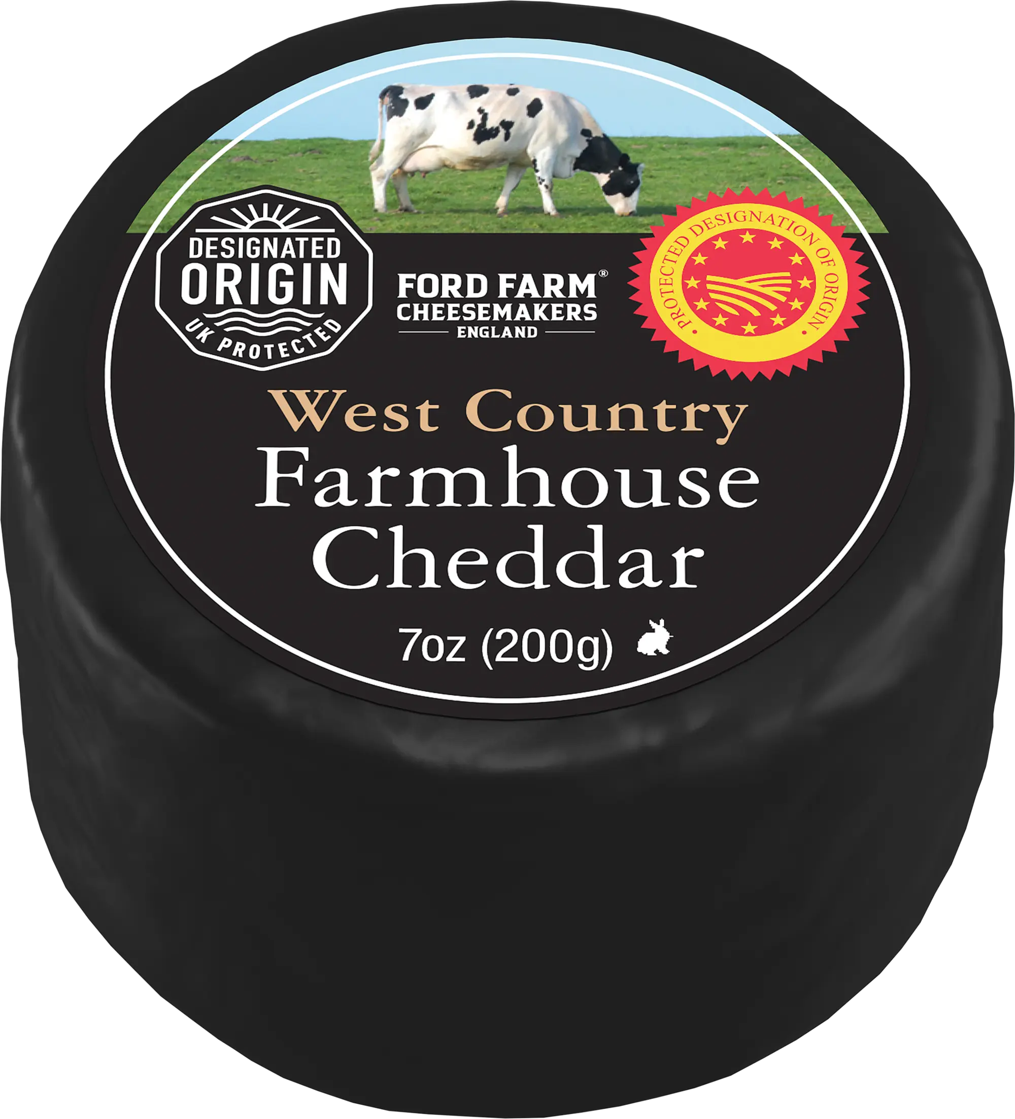 FORD FARM CHEESMAKERS ENGLAND WEST COUNTRY FARMHOUSE CHEDDAR AOP 200G