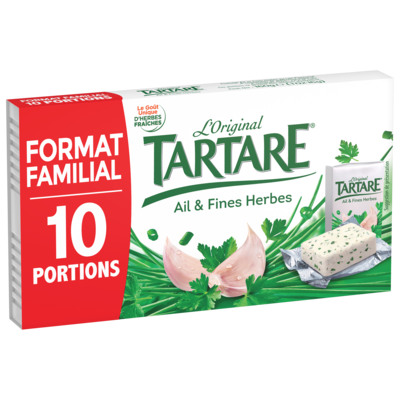 TARTARE® AIL & FINES HERBES 10 PORTIONS 160G OFFRE DECOUVERTE