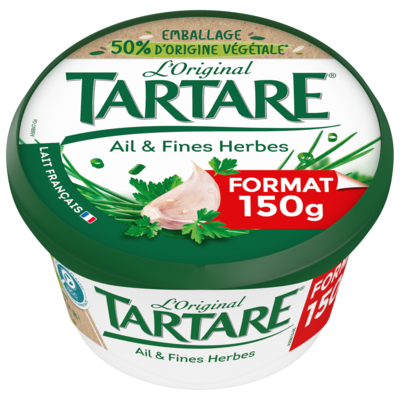 TARTARE® AIL & FINES HERBES POT 150G
