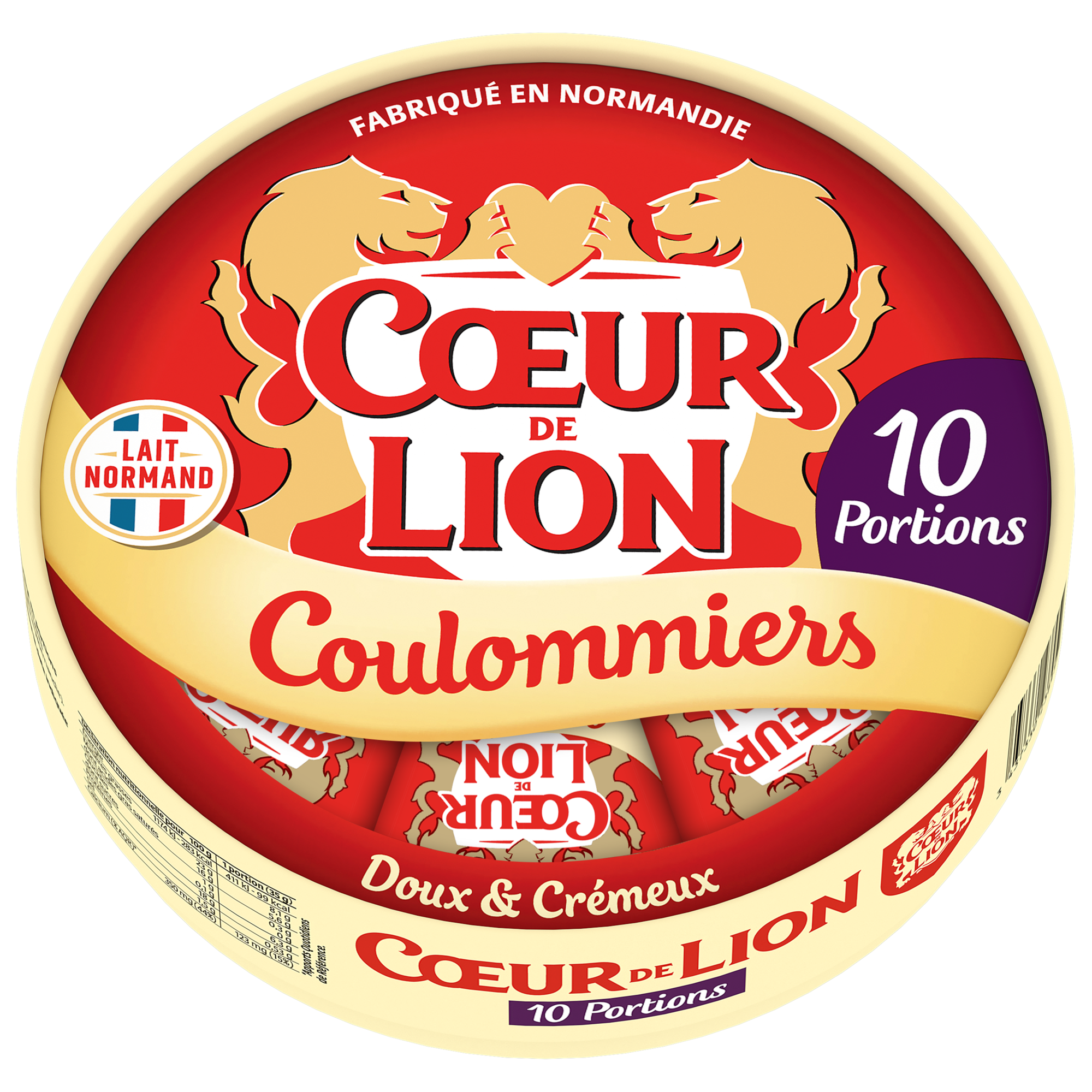 COEUR DE LION COULOMMIERS 10 PORTIONS 350G