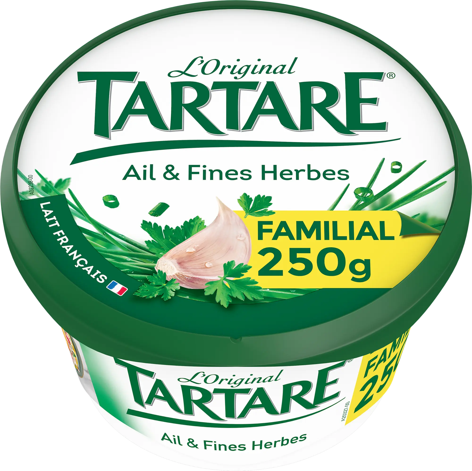 TARTARE® AIL & FINES HERBES POT 250G FAMILIAL