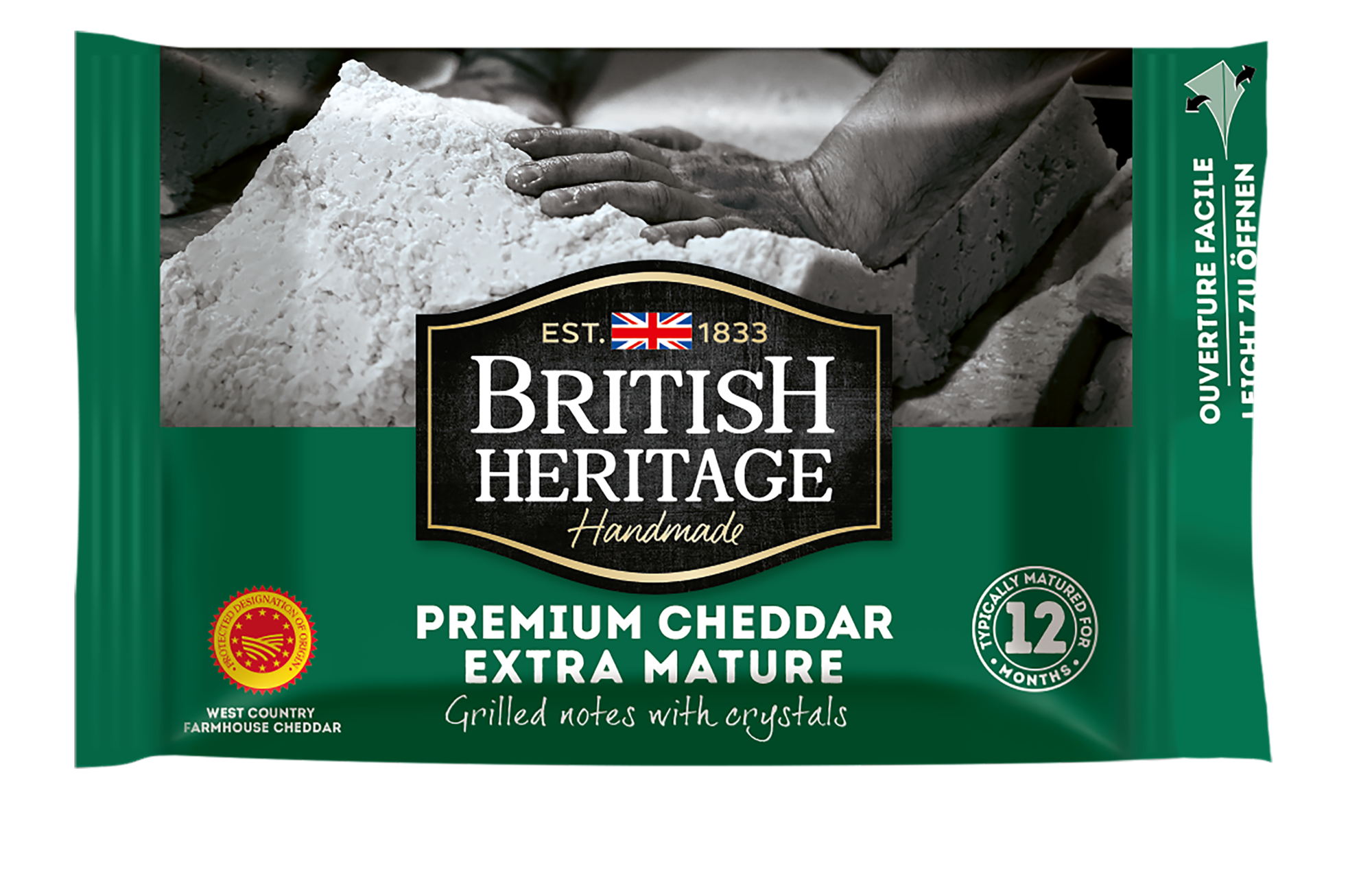 BRITISH HERITAGE CHEDDAR AOP EXTRA-MATURE 200G