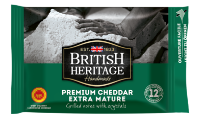 BRITISH HERITAGE CHEDDAR AOP EXTRA-MATURE 200G