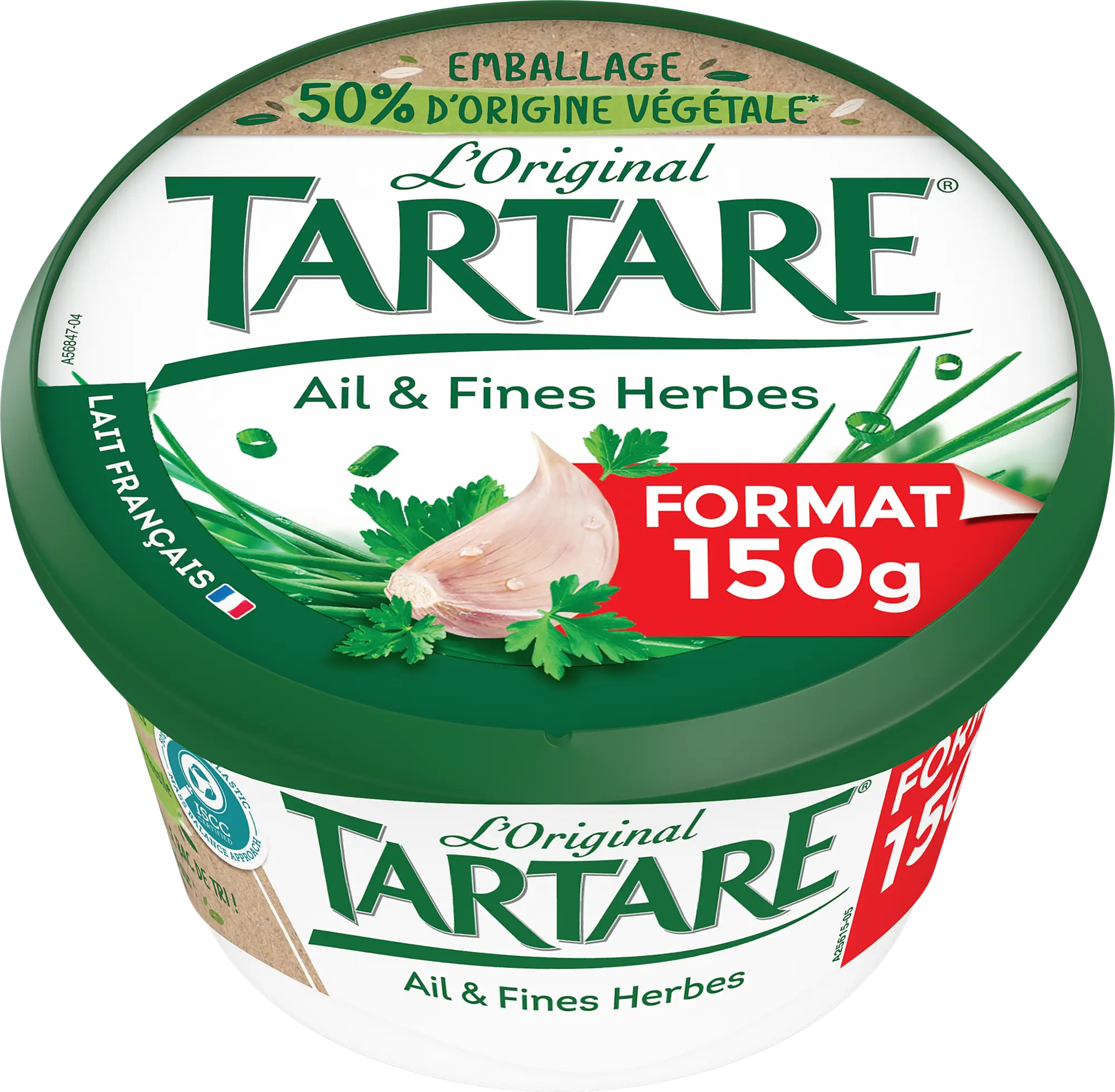 TARTARE® AIL & FINES HERBES POT 150G