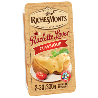 RICHES MONTS RACLETTE LOVER CLASSIQUE TRANCHETTES 300G