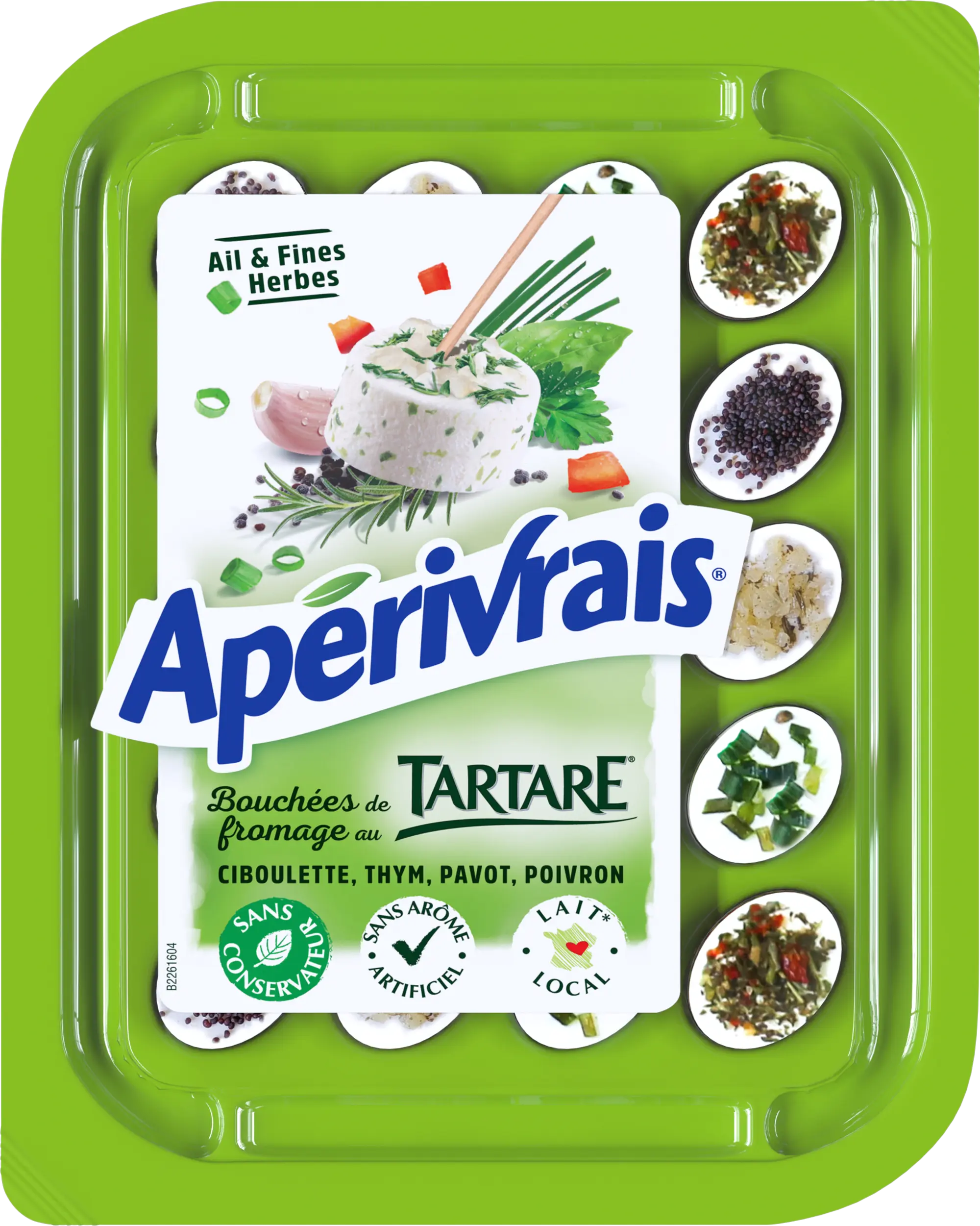APERIVRAIS TARTARE AIL ET FINES HERBES 100G