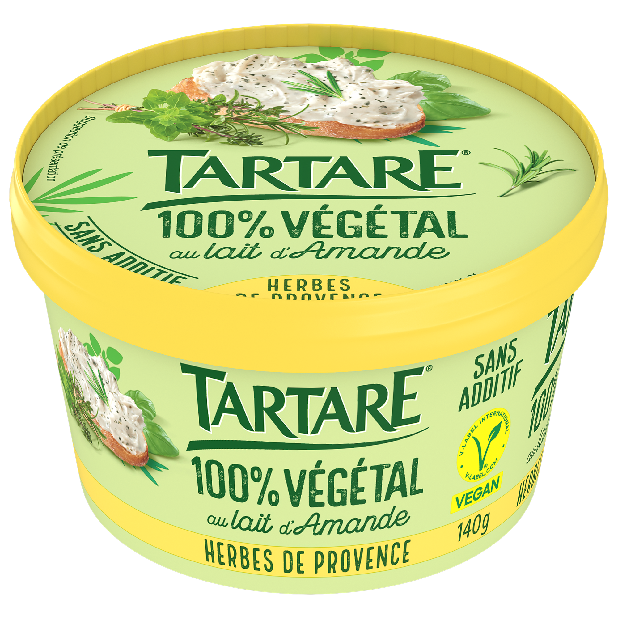 TARTARE® 100% VEGETAL HERBES DE PROVENCE POT 140G