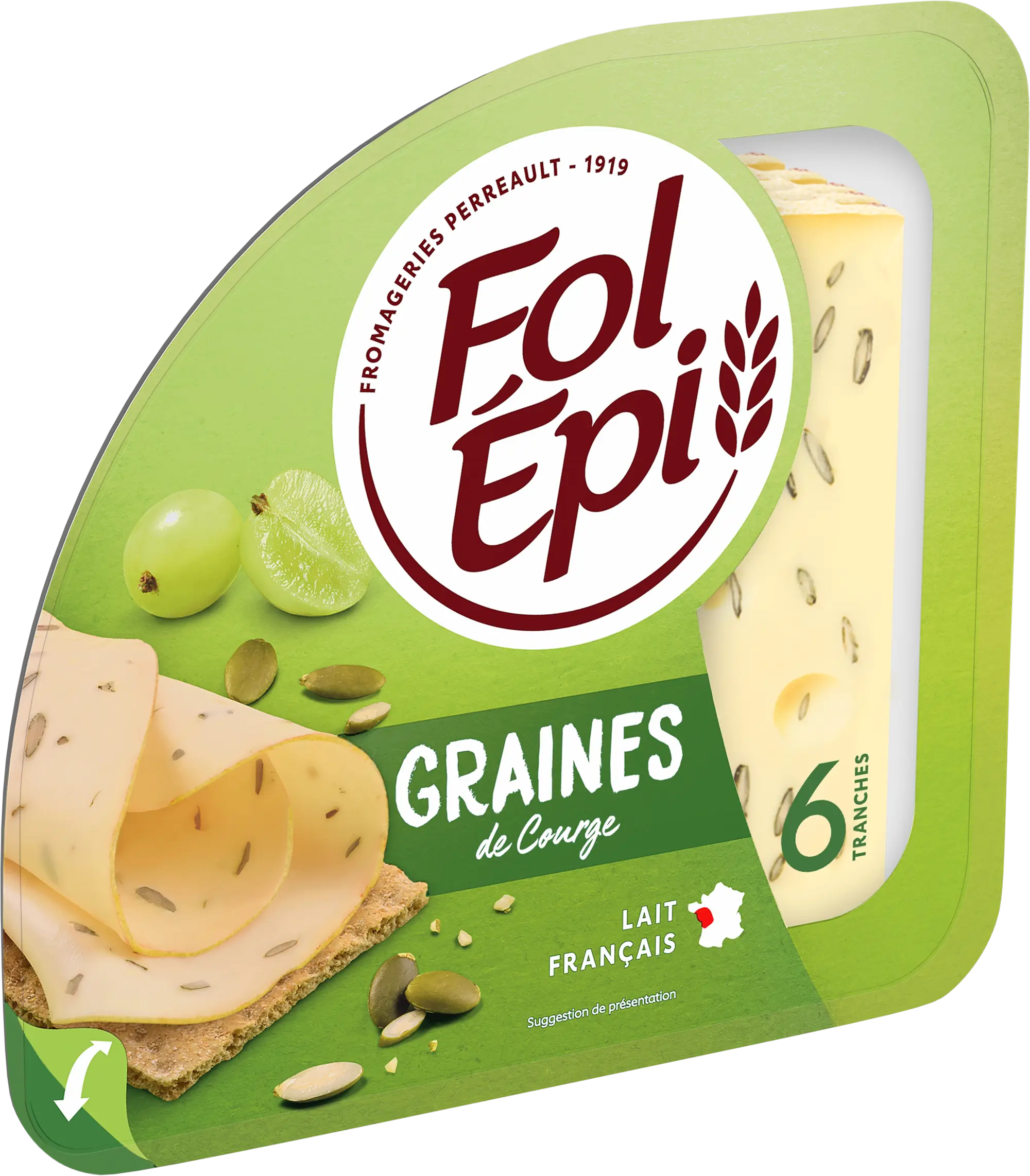 FOL EPI GRAINES DE COURGE 6 TRANCHES 130G