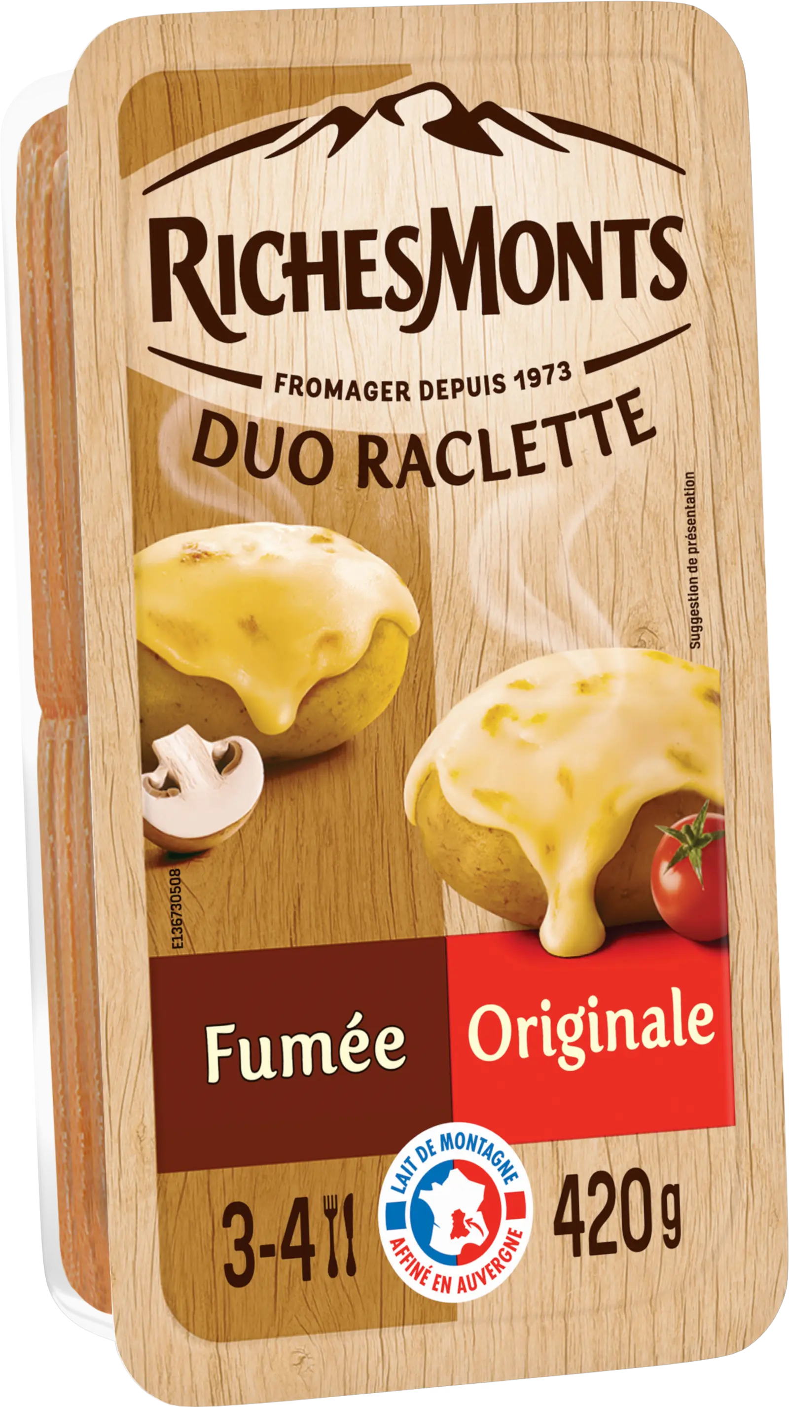 RICHES MONTS RACLETTE TRANCHETTES DUO ORIGINALE &