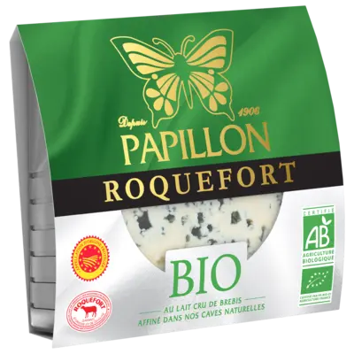 PAPILLON ROQUEFORT BIO AOP PORTION 100G