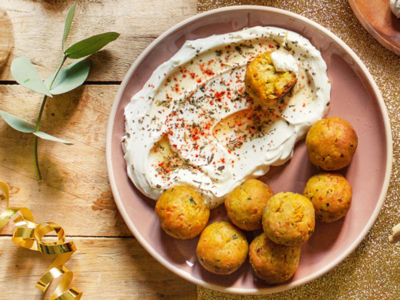 Falafels de lentilles corail et sa sauce labneh