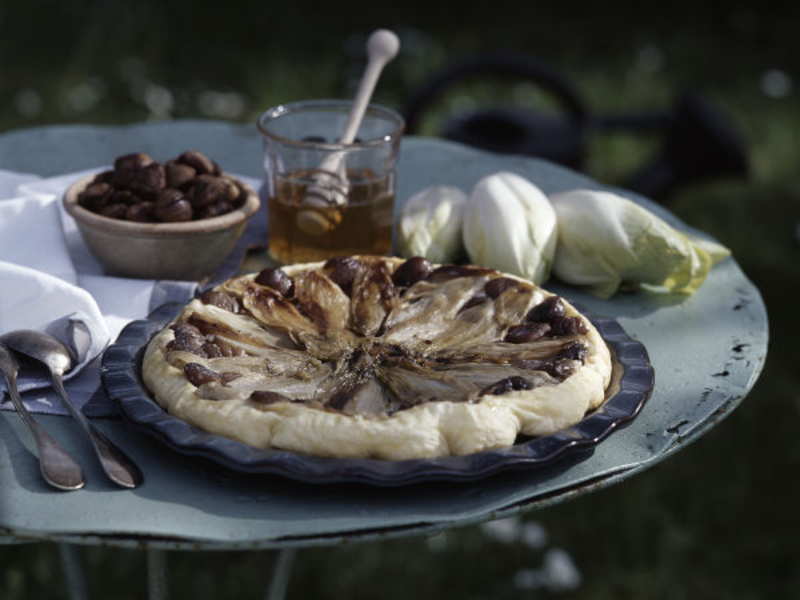 Tatin d'endives au maroilles