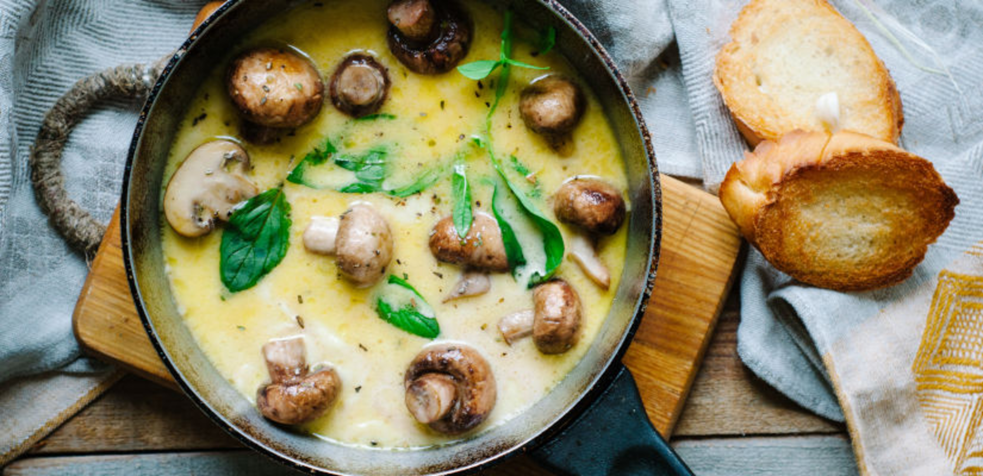 Fondue aux champignons