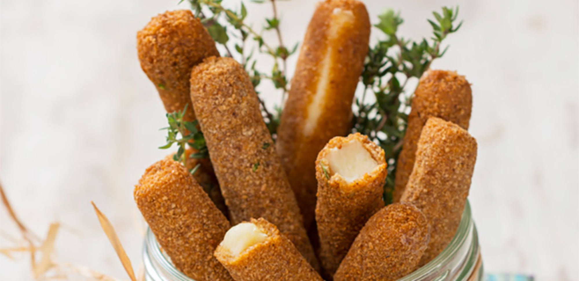 Croquettes de fromage au thym