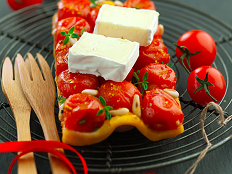 Tarte tatin de tomates cerise