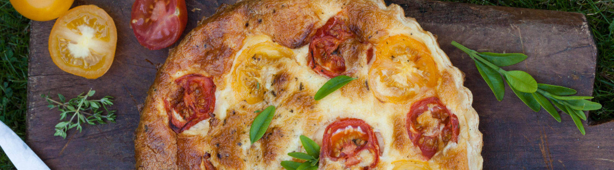 Quiche au gouda et tomates
