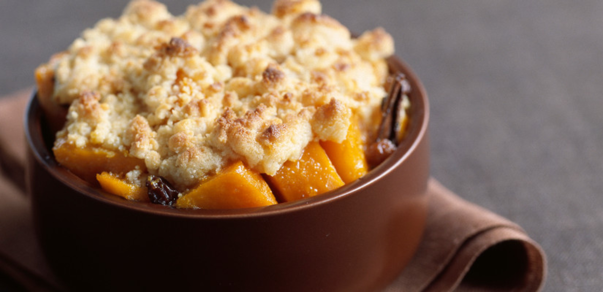 Crumble courge parmesan