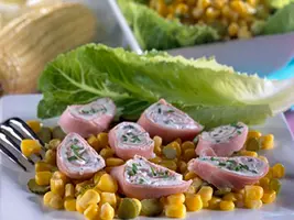 Roulés de jambon au fromage frais
