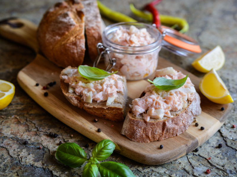 Rillettes de saumon au fromage frais