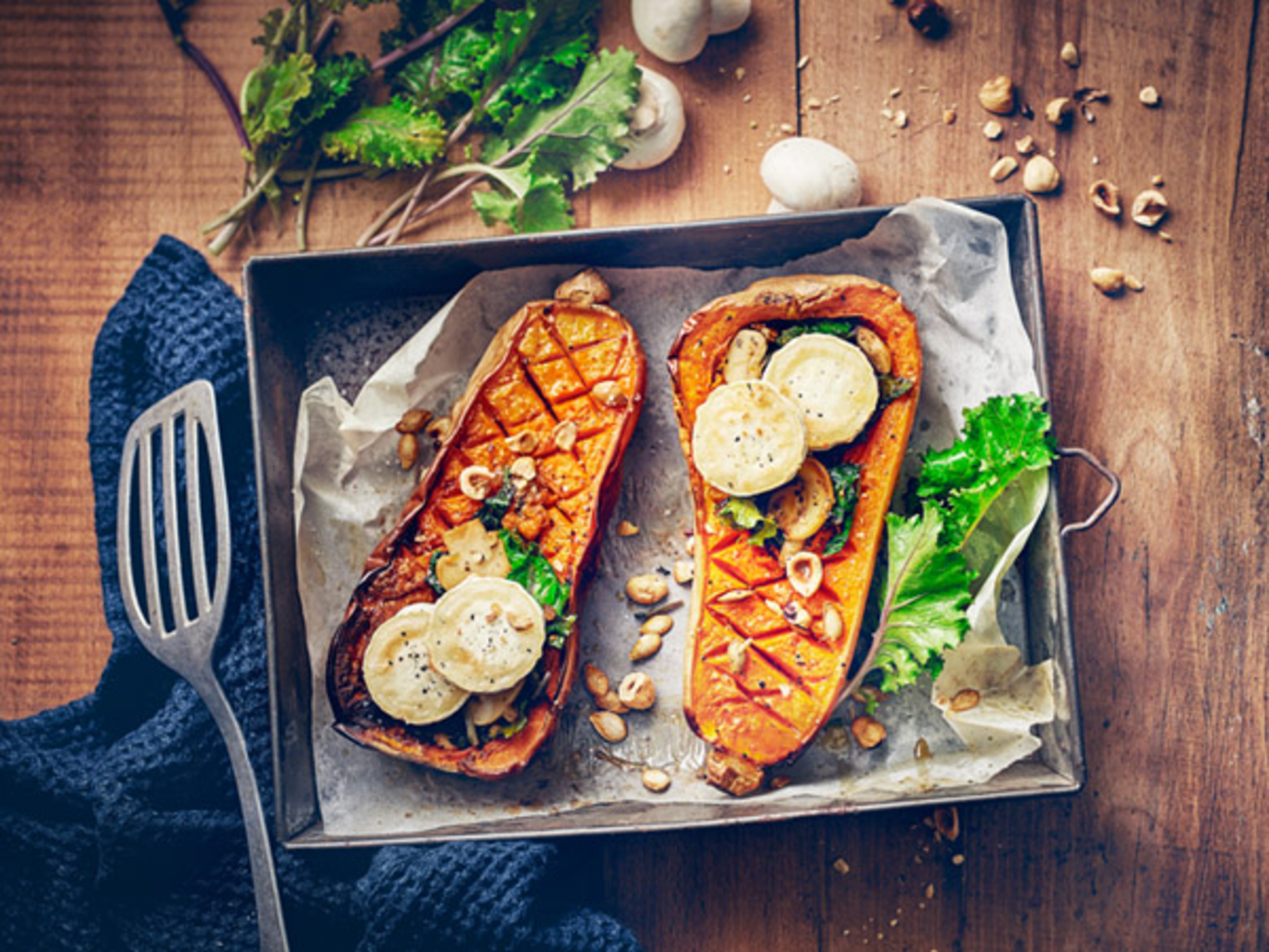 En cuisine, avec la bûche de chèvre Saint-Loup !