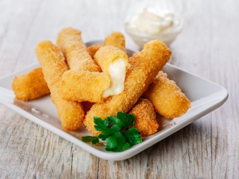 Mozzarella sticks fondants et croustillants