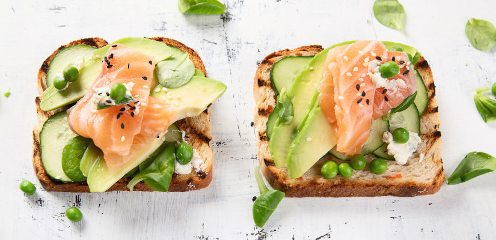 Saumon, avocat et fromage frais