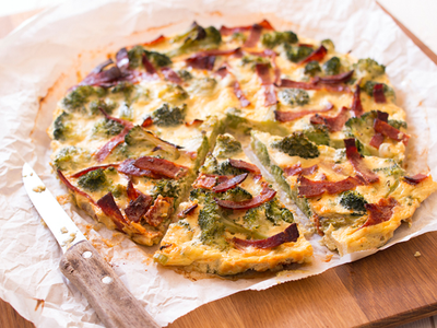 Quiche sans pâte au chèvre et légumes