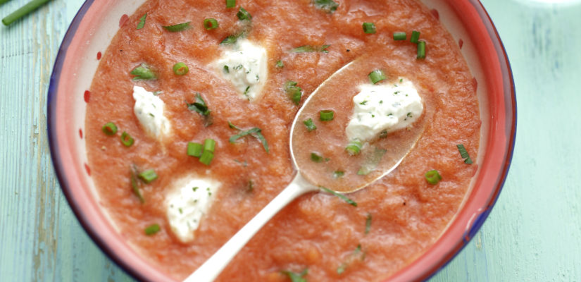Gaspacho au fromage frais