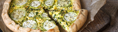 Tarte aux courgettes et au fromage de chèvre